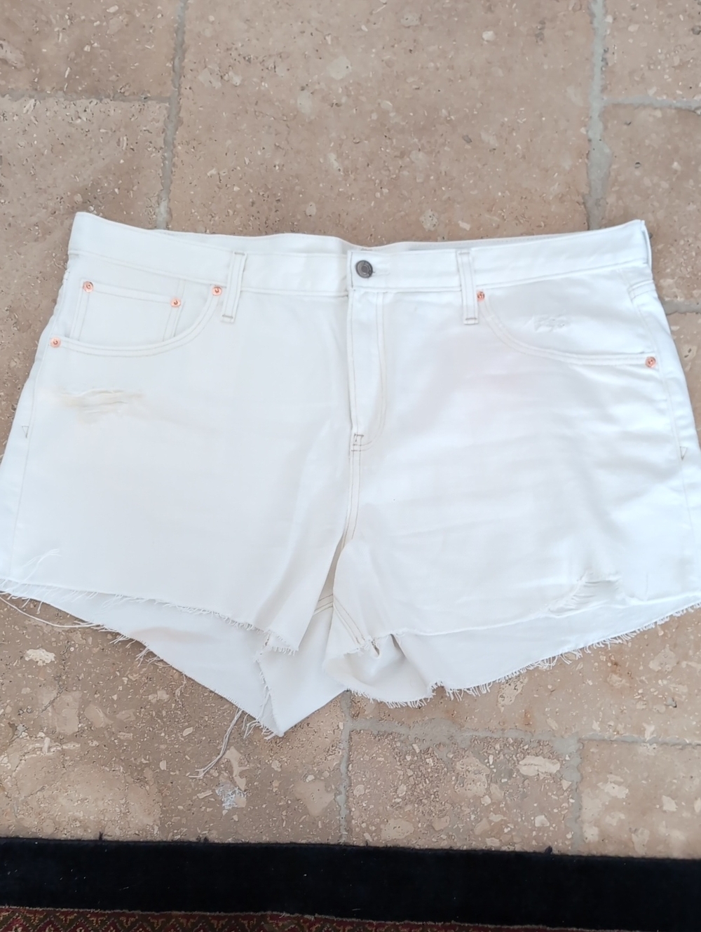 GAP White Denim Cutoff Shorts